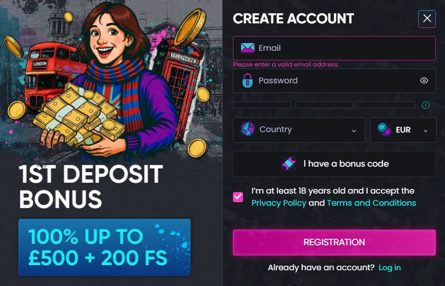 britsino casino sign up